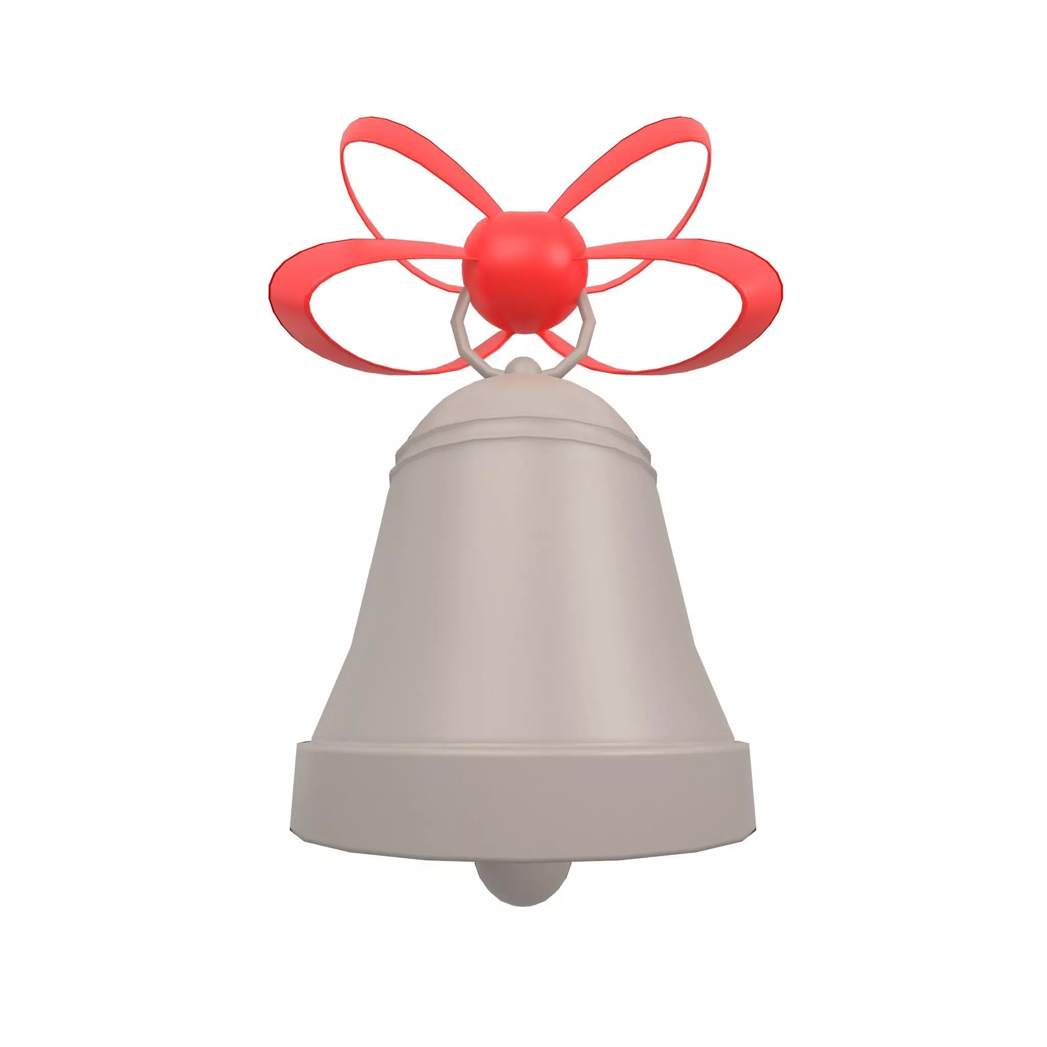 Christmas Bell v1 004 Low-poly 3D model