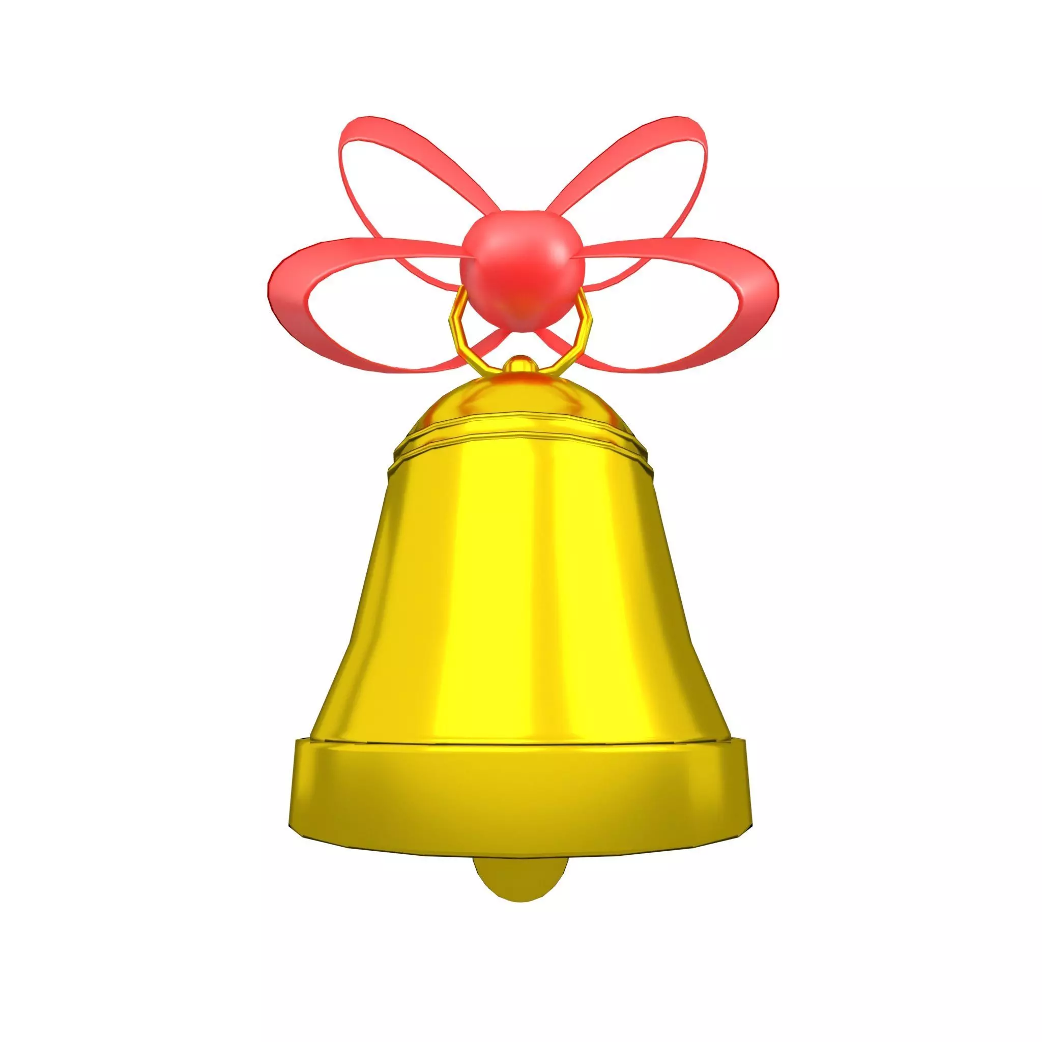 Christmas Bell v1 006 Low-poly 3D model