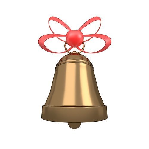 Christmas Bell v1 007 Low-poly 3D model