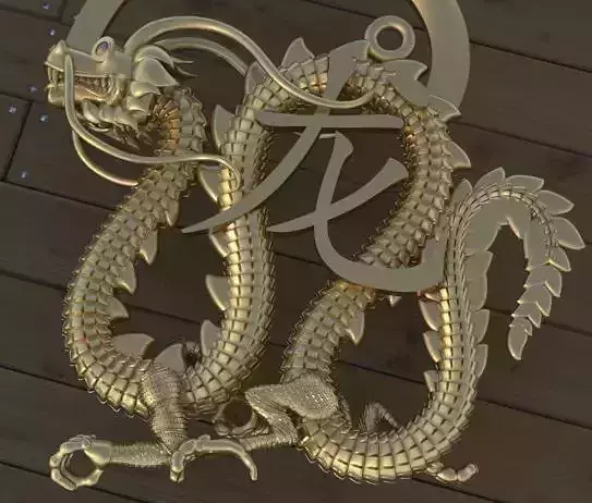 pendant with dragon 843