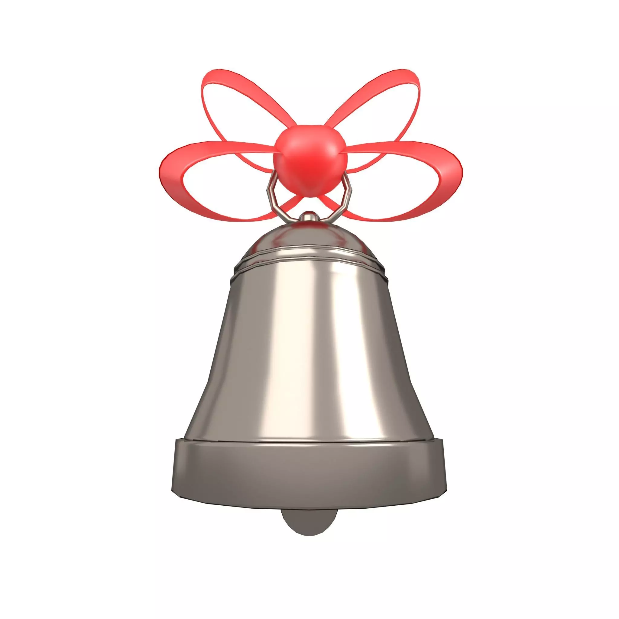 Christmas Bell v1 008 Low-poly 3D model