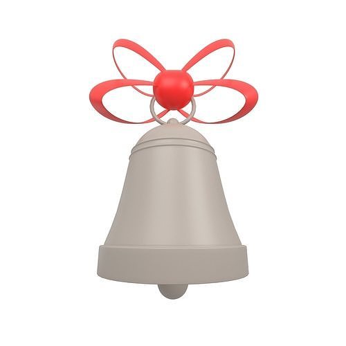 Christmas Bell v2 004 Low-poly 3D model