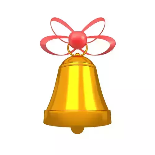 Christmas Bell v2 005 Low-poly 3D model