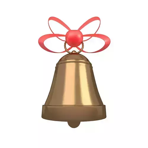Christmas Bell v2 007 Low-poly 3D model
