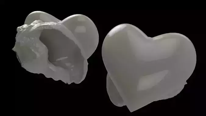 Heart - Hermit crab shell 3D print model