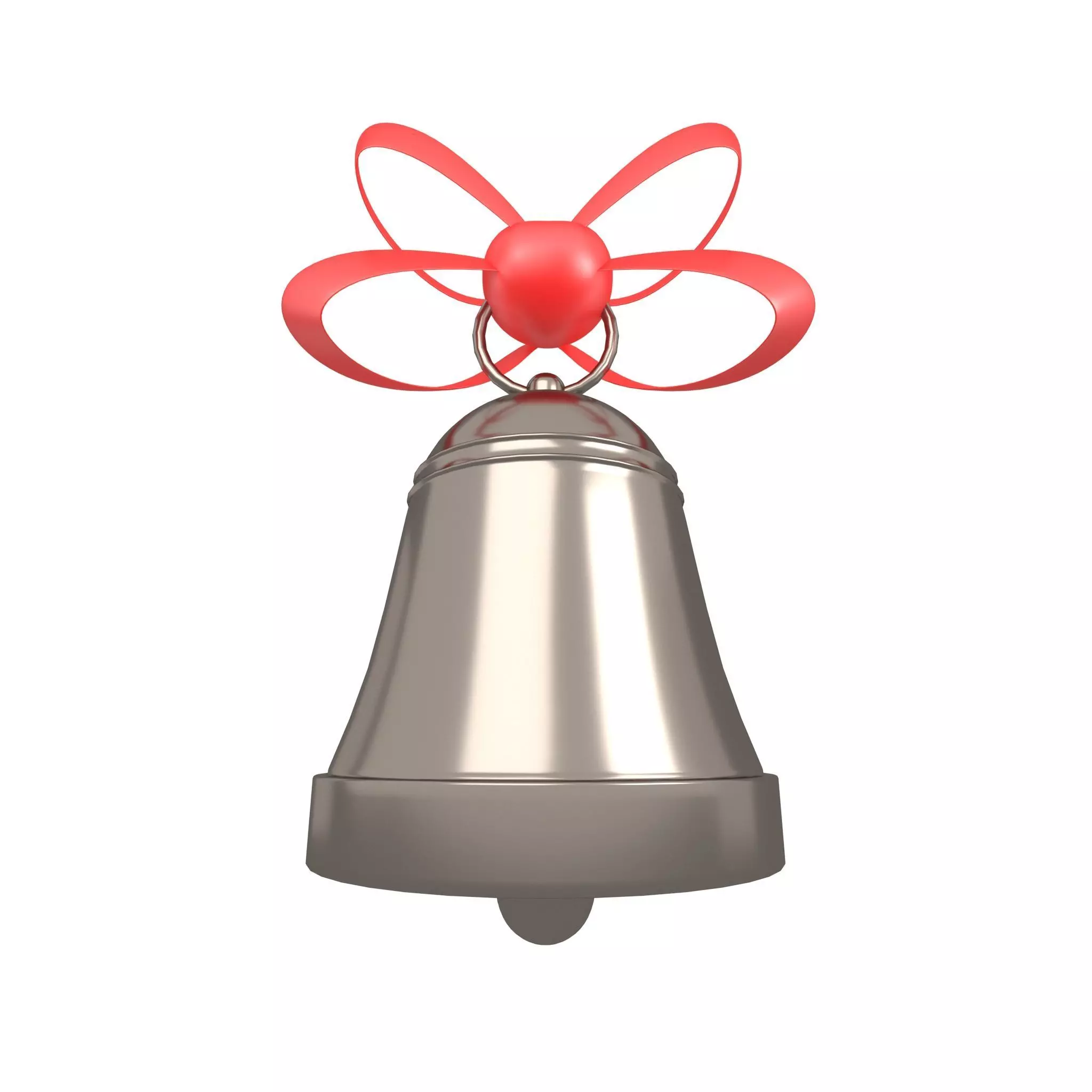 Christmas Bell v2 008 Low-poly 3D model