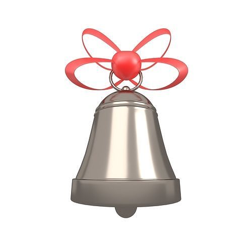 Christmas Bell v2 008 Low-poly 3D model
