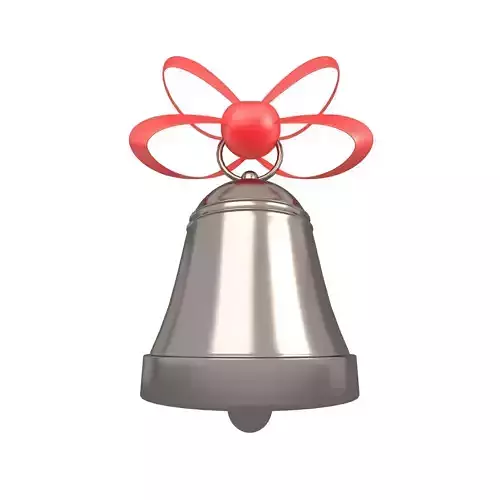 Christmas Bell v2 008 Low-poly 3D model
