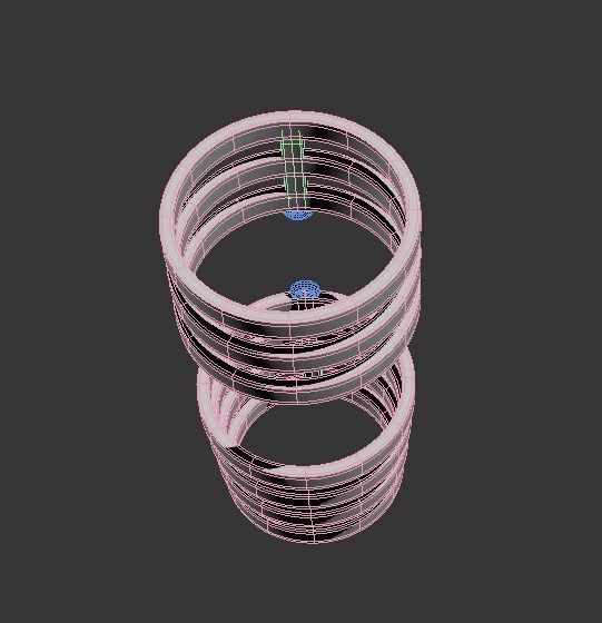 111114 R two phalanges simple ring 3D print model_15