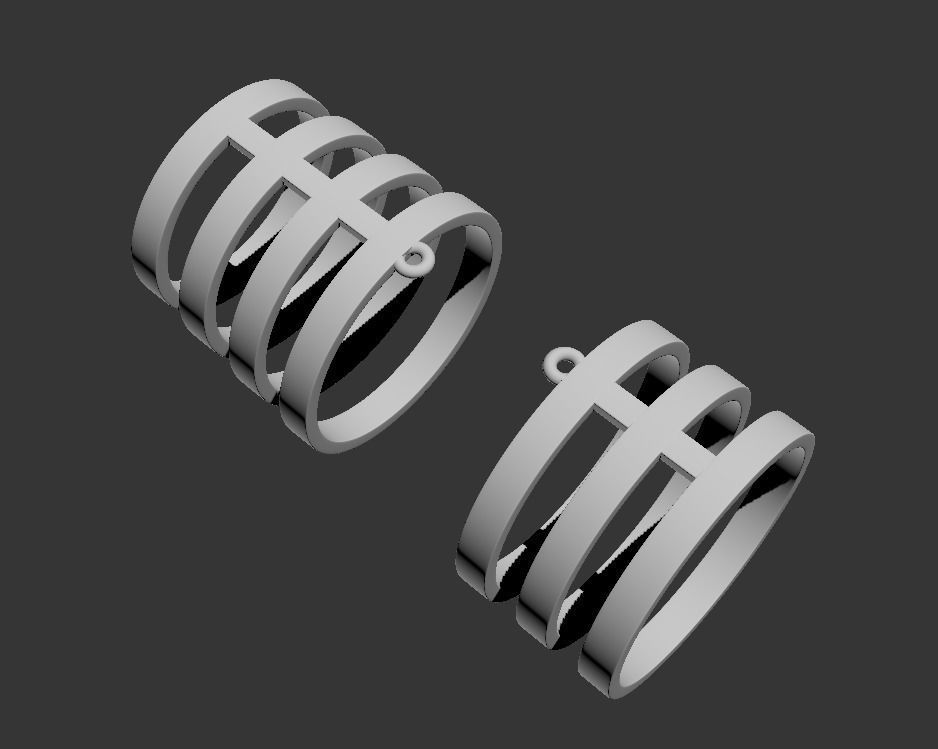 111114 R two phalanges simple ring 3D print model_11