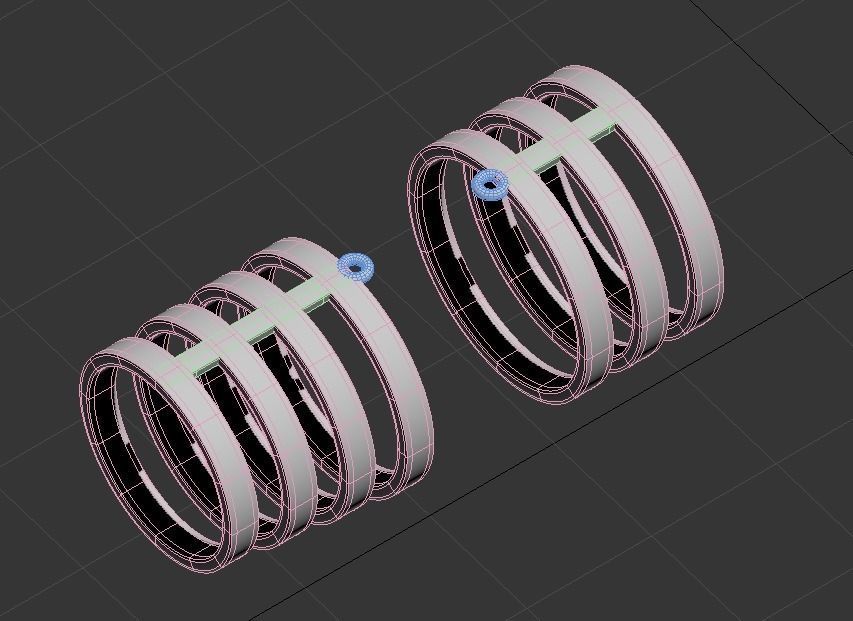111114 R two phalanges simple ring 3D print model_7