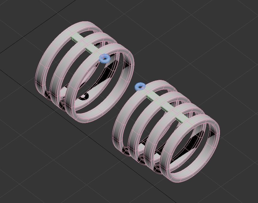 111114 R two phalanges simple ring 3D print model_6