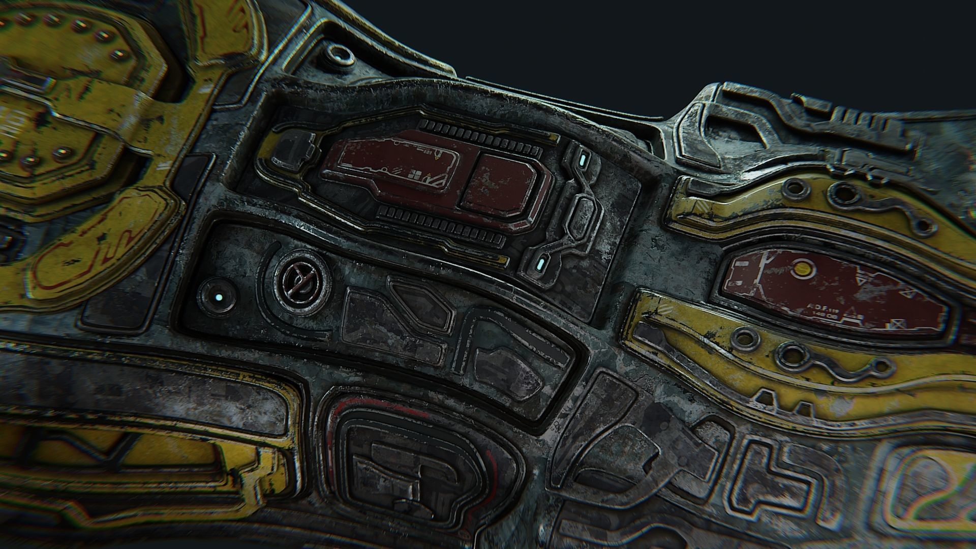 Sci fi shuttle spaceship model 3D model_8