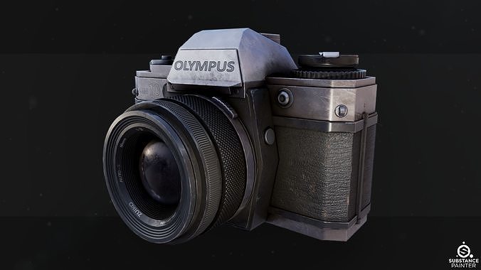 Retro Camera Low-poly 3D model