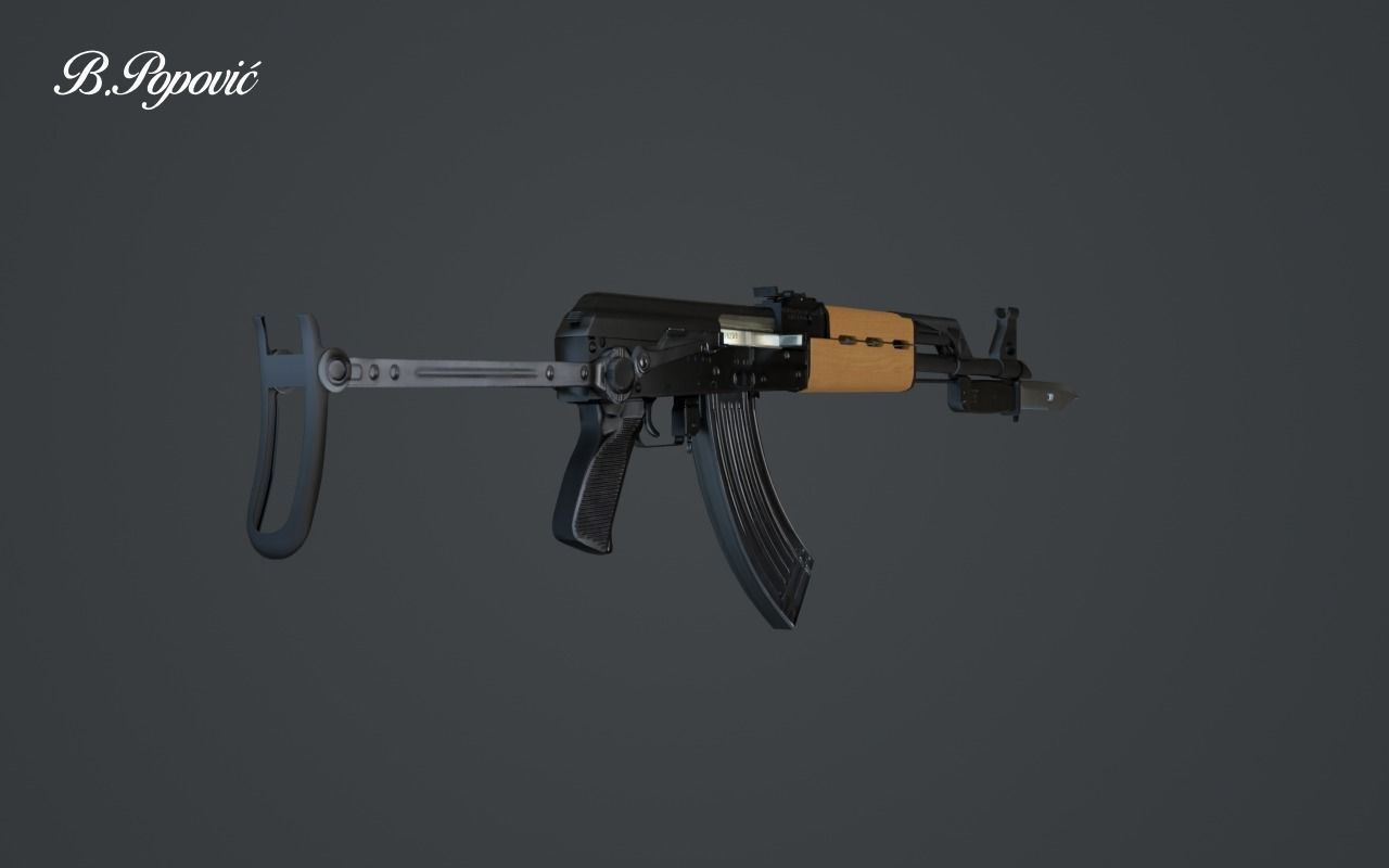 Zastava M70AB2 3D model_4