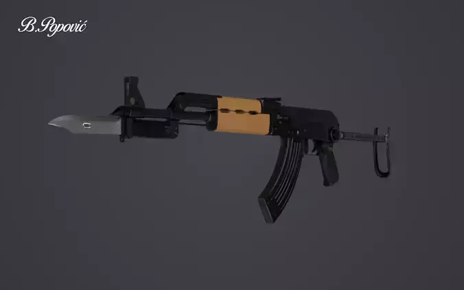 Zastava M70AB2 3D model