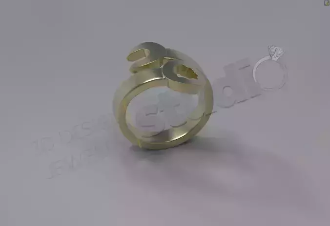 Art design wrench ring  3d model
