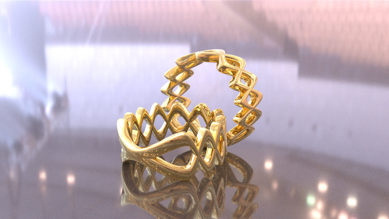 Loop Ring 3D print model_2