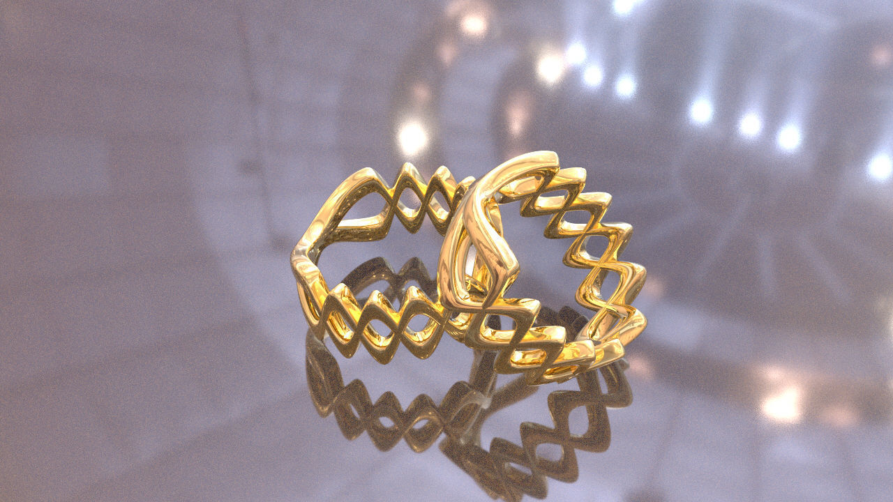 Loop Ring 3D print model_1