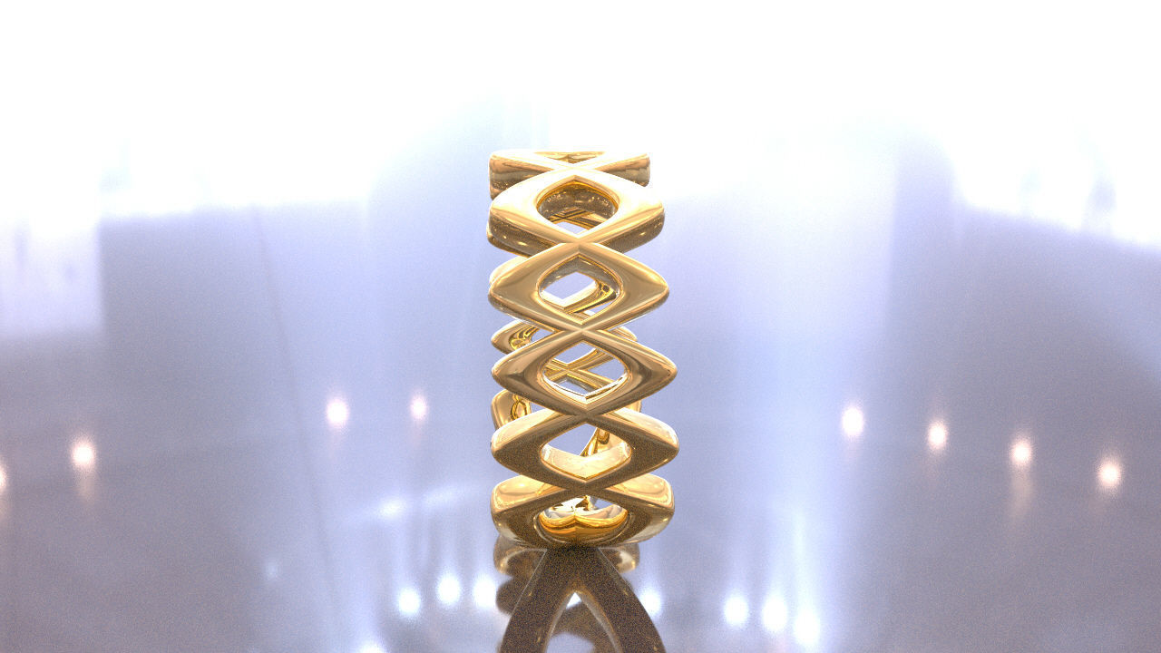 Loop Ring 3D print model_3