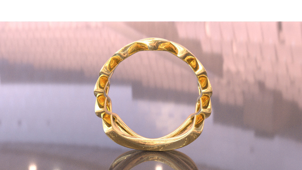 Loop Ring 3D print model_4