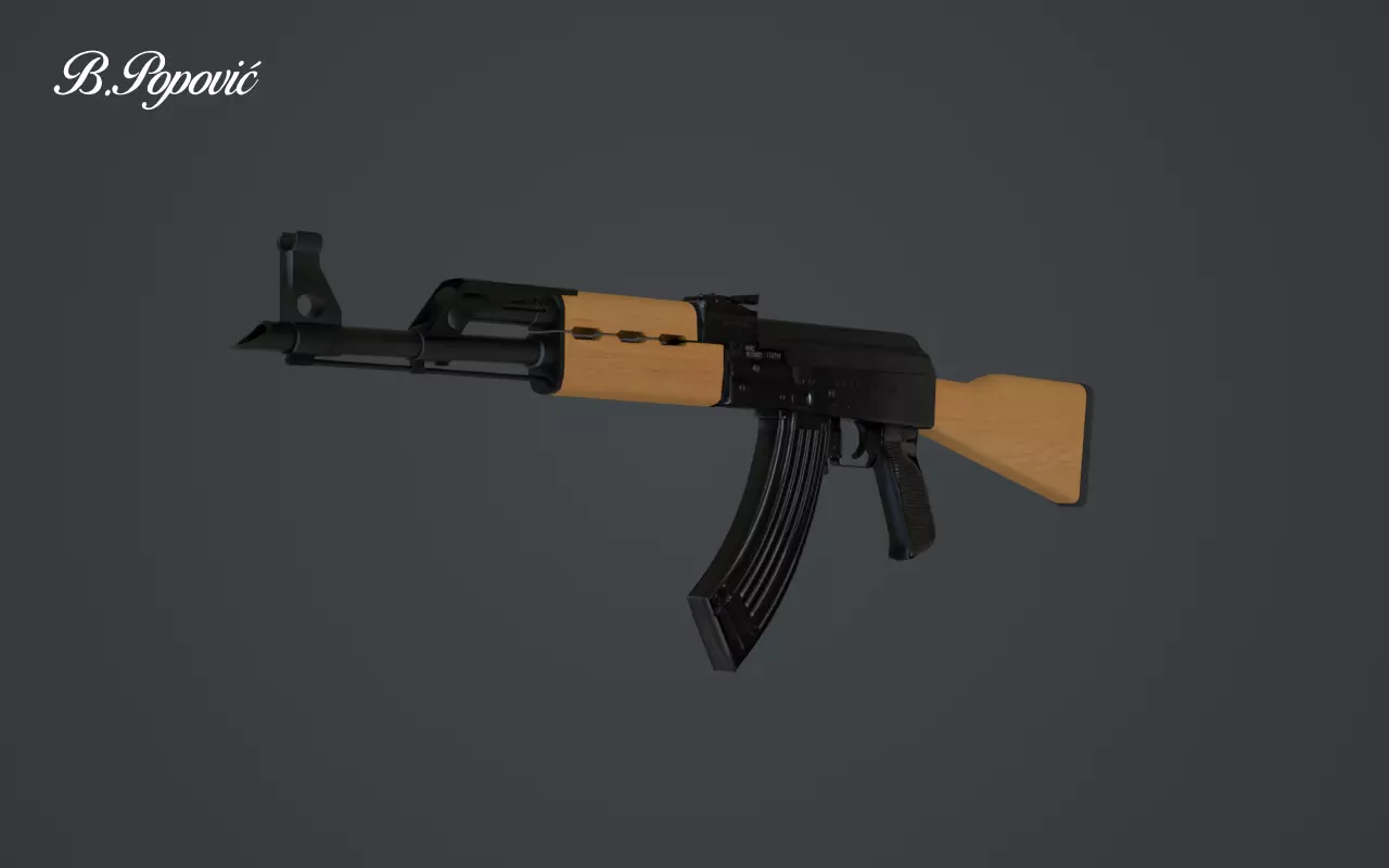 Zastava M70B1 3D model_0