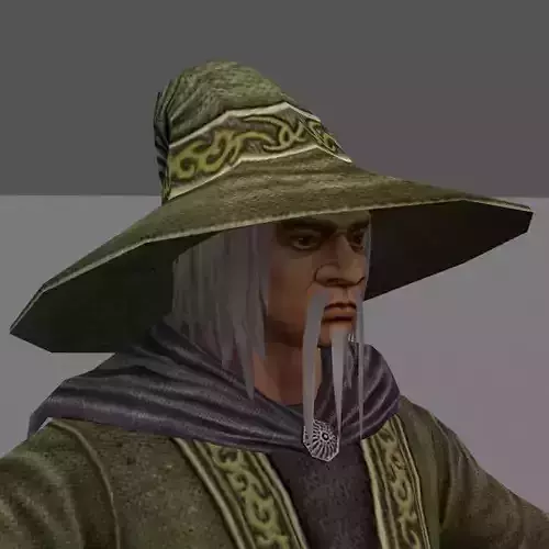 Wizard Low-poly 3D model