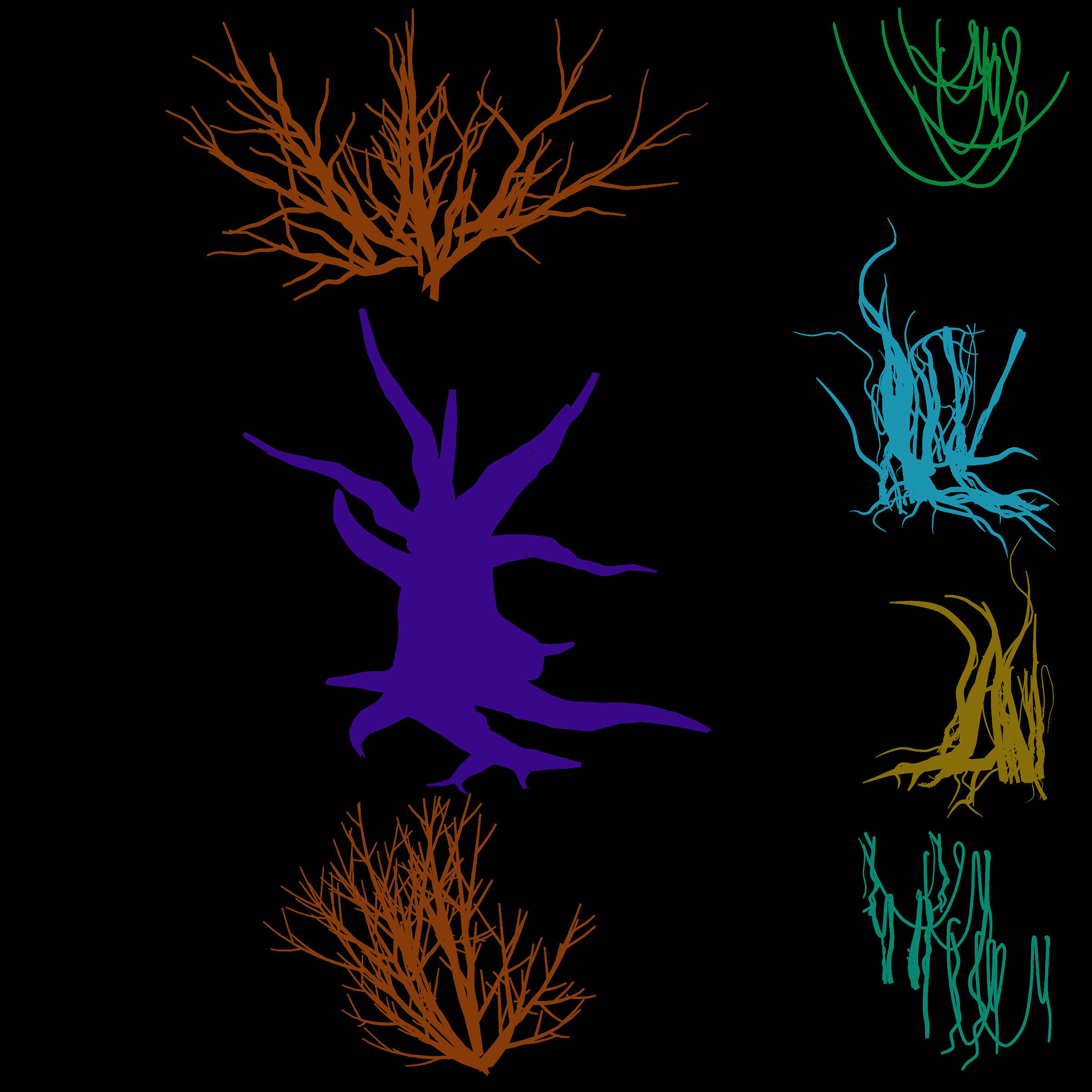 Dragon Fortress-Spider Forest Withered Tree 03 3D model_2