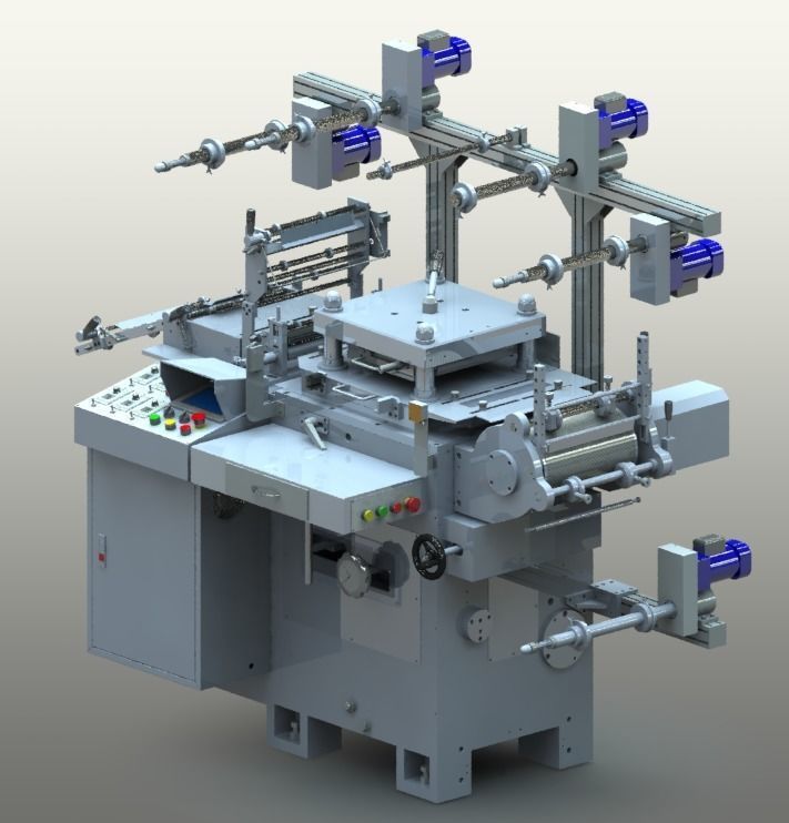 WA300G-Die Cutting machine 3D model_1
