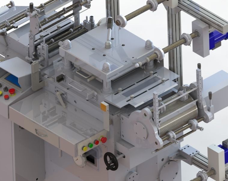 WA300G-Die Cutting machine 3D model_5