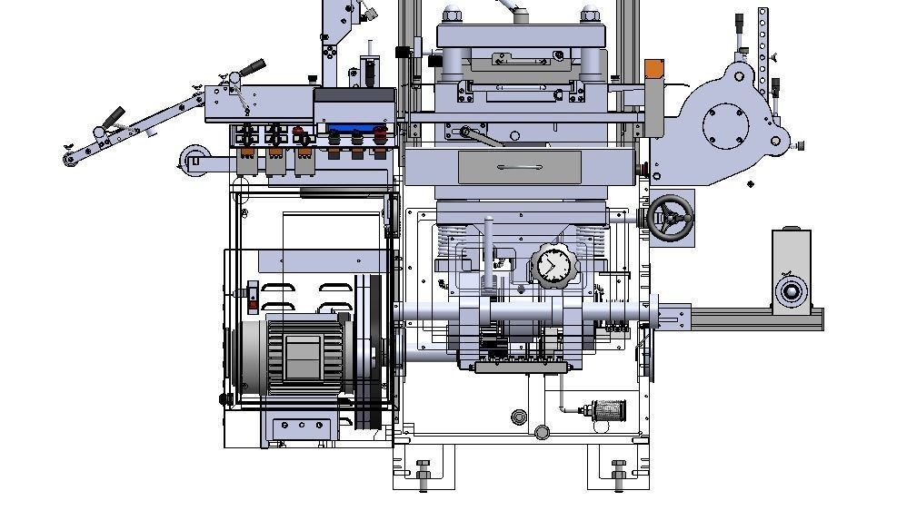 WA300G-Die Cutting machine 3D model_7