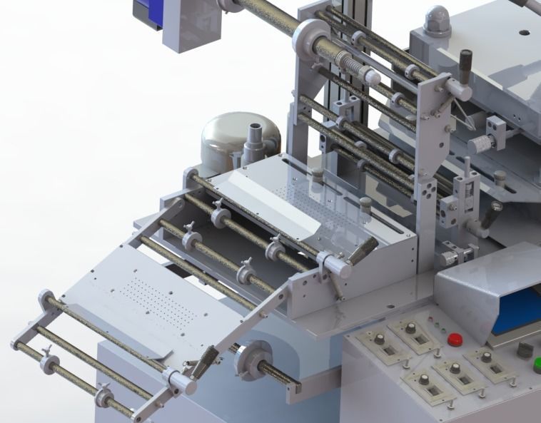WA300G-Die Cutting machine 3D model_4