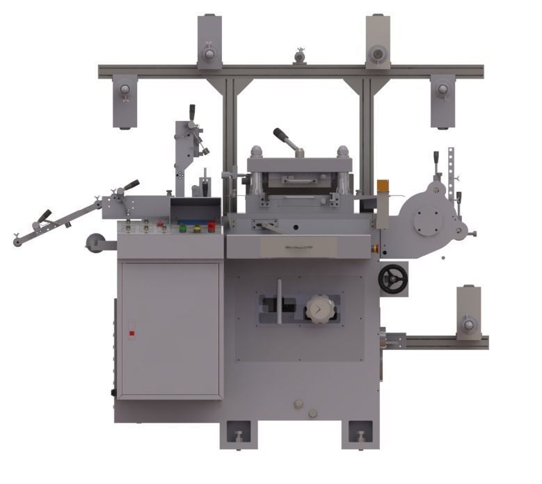 WA300G-Die Cutting machine 3D model_2