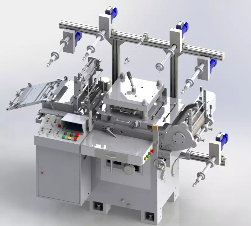 WA300G-Die Cutting machine 3D model_0