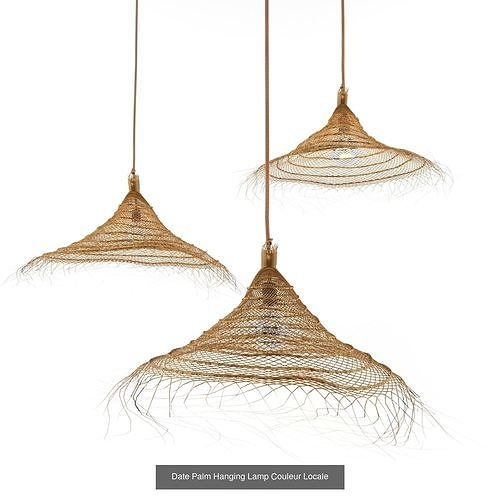 Furniture collection hanging rattan and bamboo furniture set 1 3D Model Pack 6