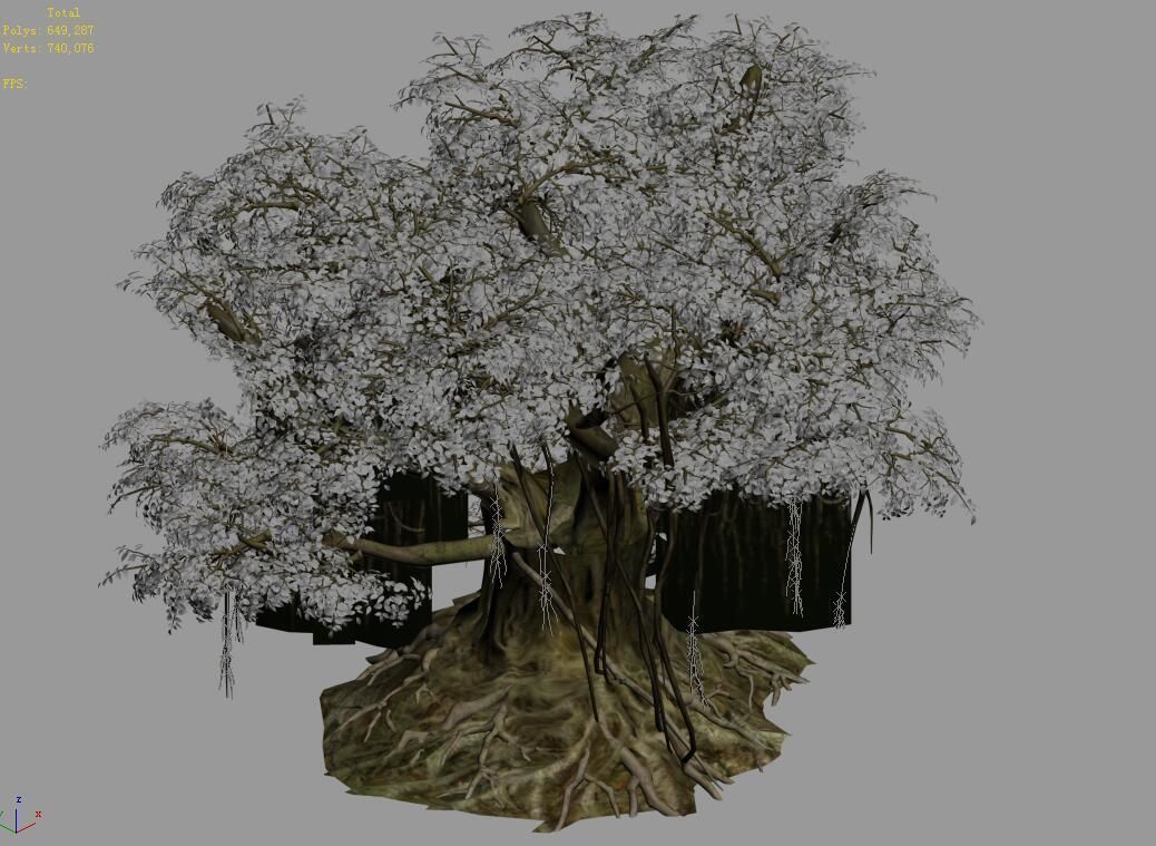 Fairy Trail-Banyan Tree 02 3D model_3