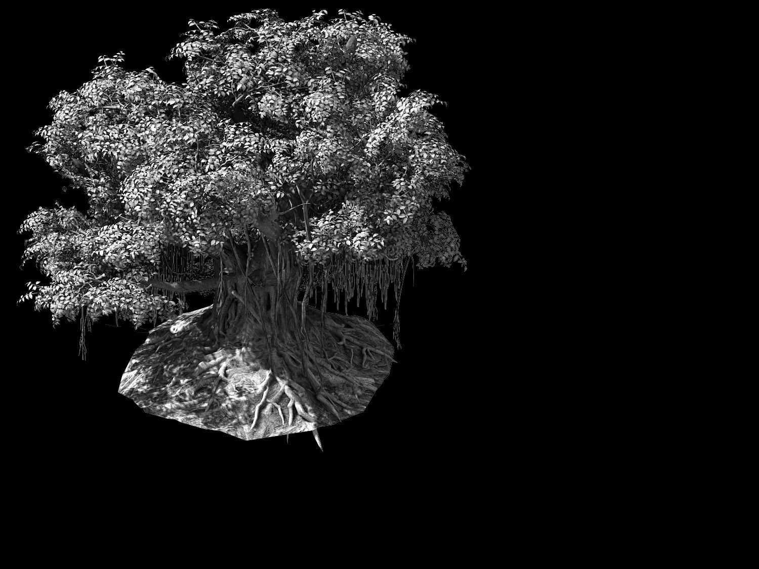 Fairy Trail-Banyan Tree 02 3D model_2