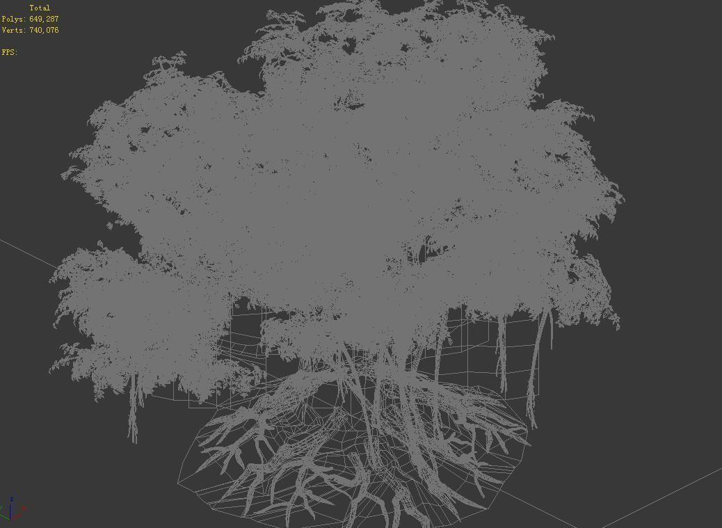 Fairy Trail-Banyan Tree 02 3D model_4