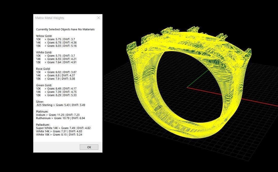 Ring with baguette cut gems 3dm stl 3D print model_9