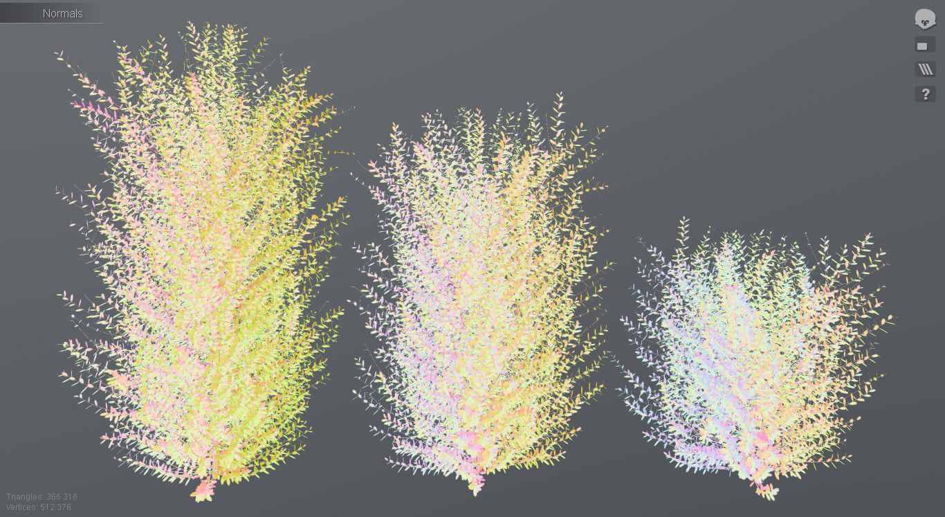 Bushes bush 3D model_16