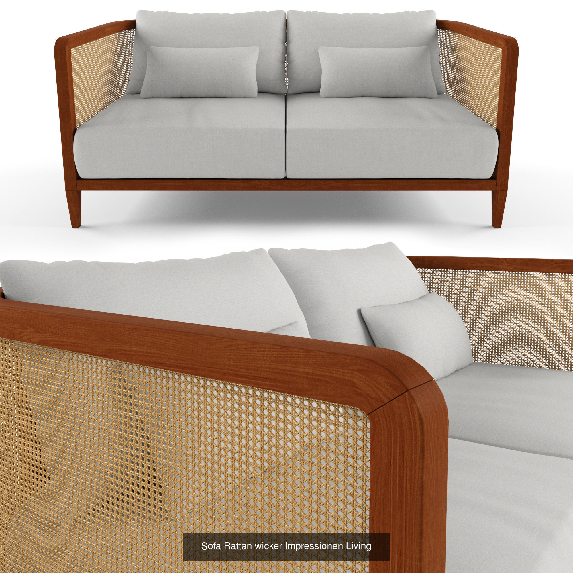 Furniture collection hanging rattan and bamboo furniture set 3 _94