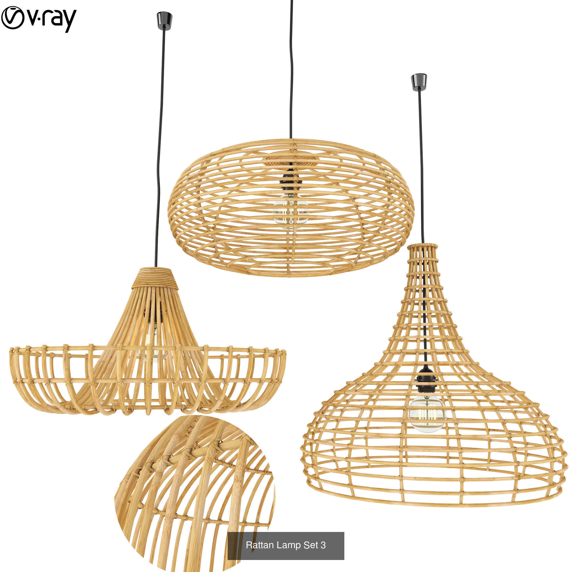 Furniture collection hanging rattan and bamboo furniture set 3 _80