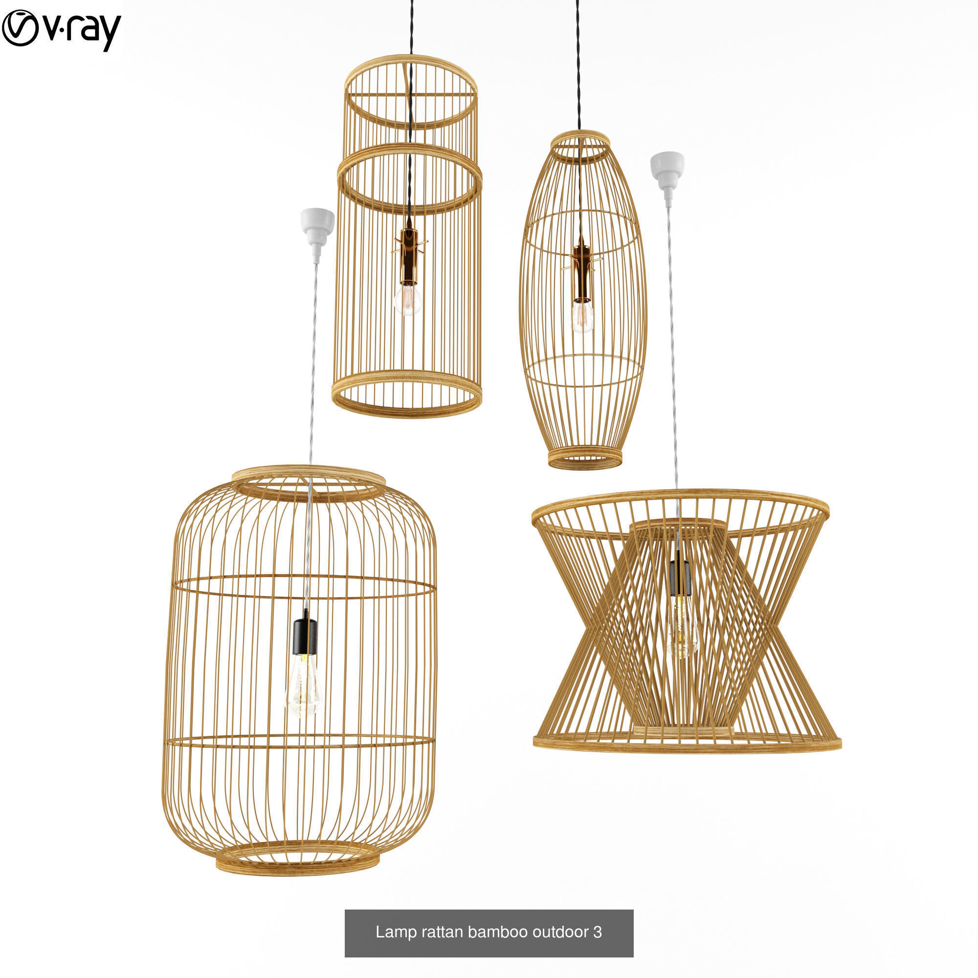 Furniture collection hanging rattan and bamboo furniture set 3 _63