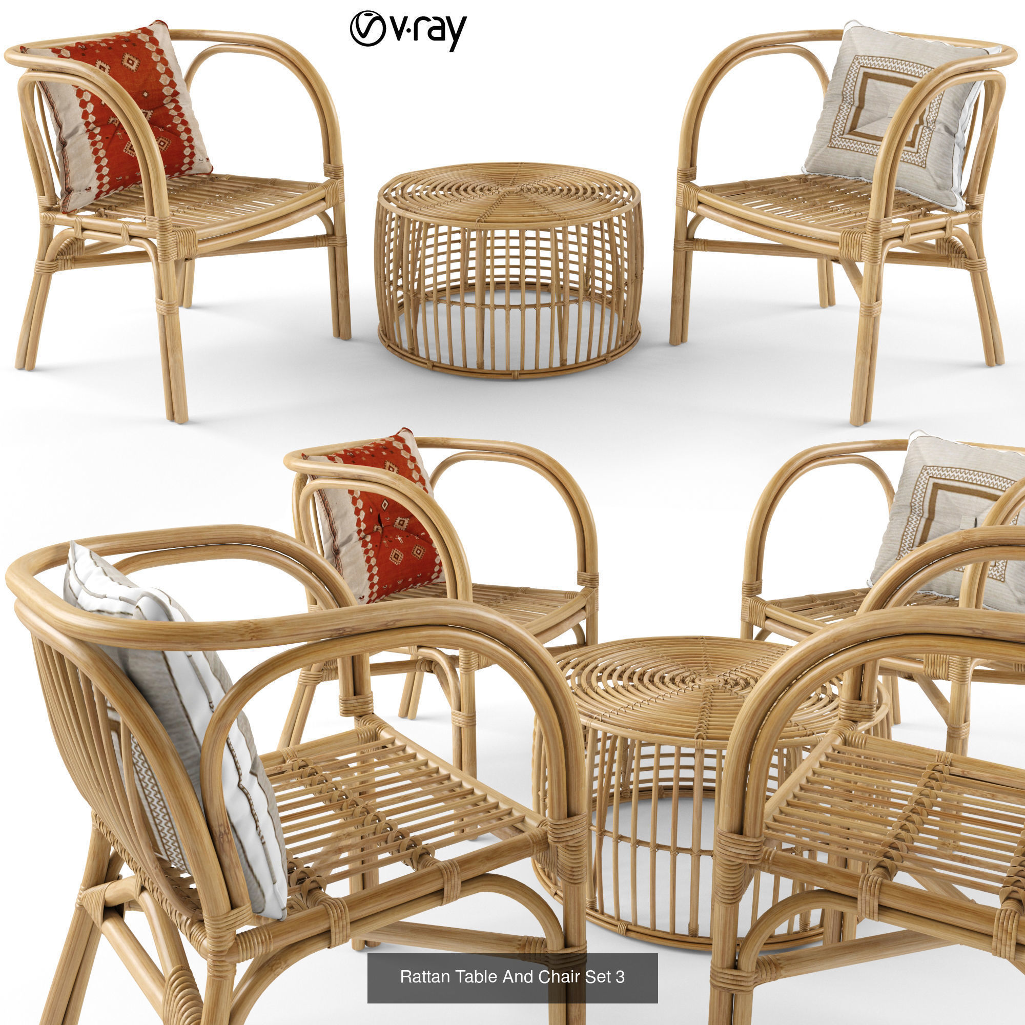 Furniture collection hanging rattan and bamboo furniture set 3 _74