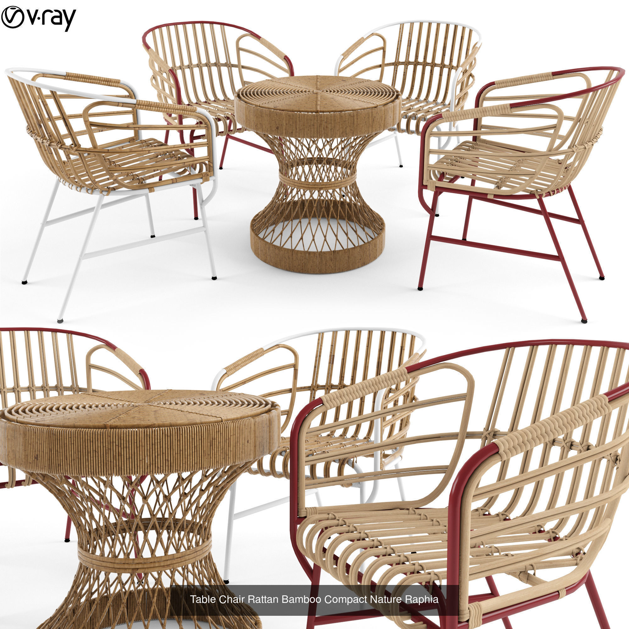 Furniture collection hanging rattan and bamboo furniture set 3 _62