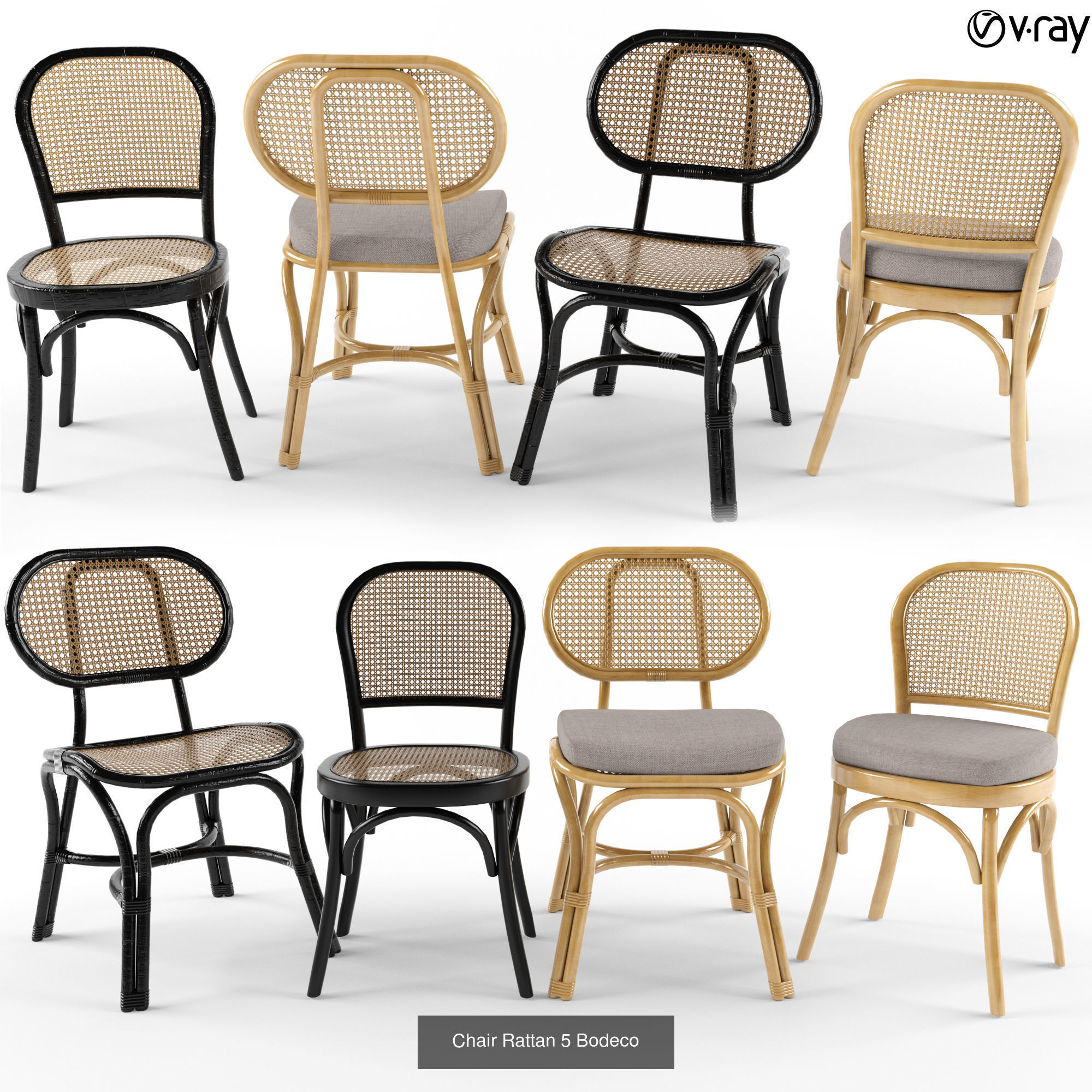 Furniture collection hanging rattan and bamboo furniture set 3 _65