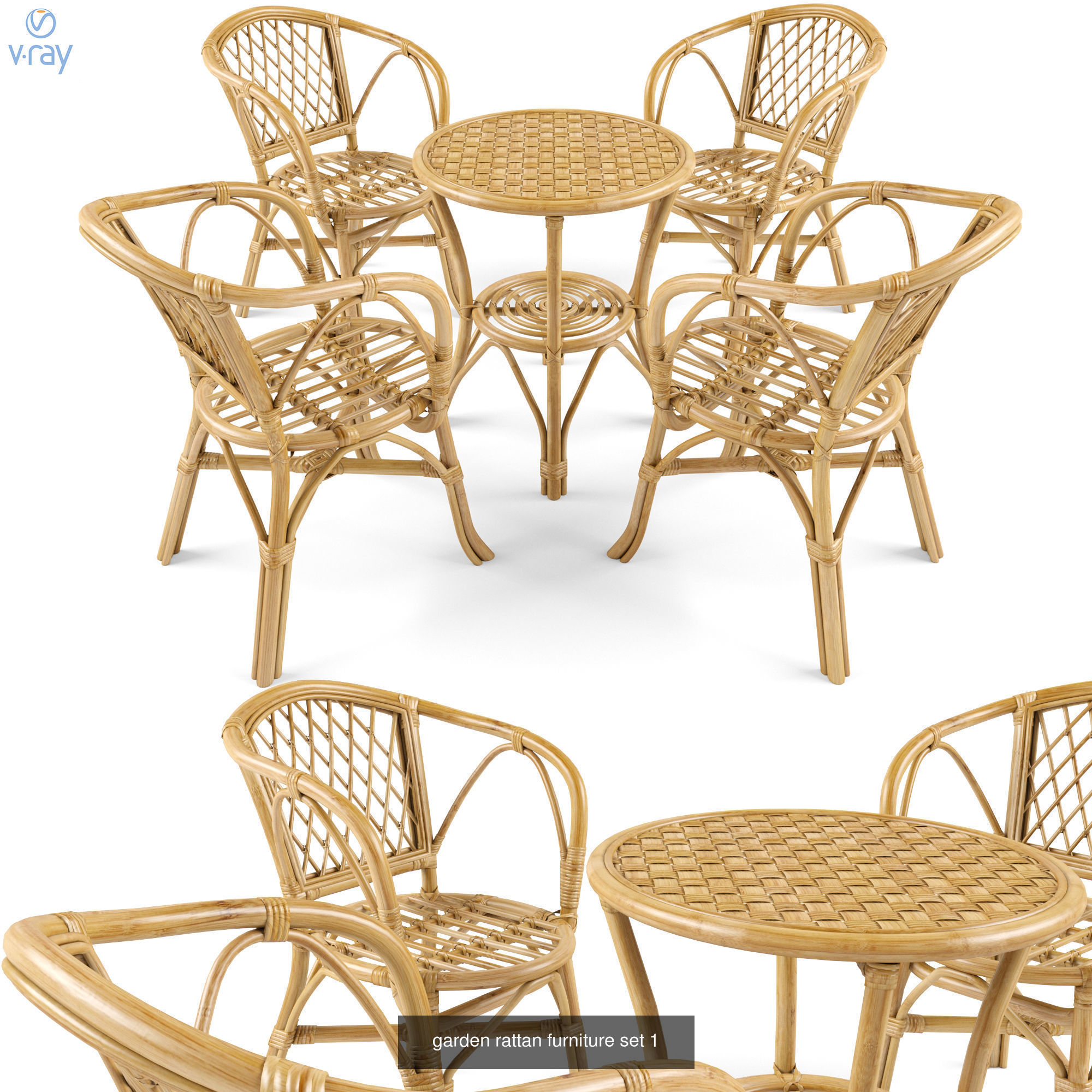 Furniture collection hanging rattan and bamboo furniture set 3 _88