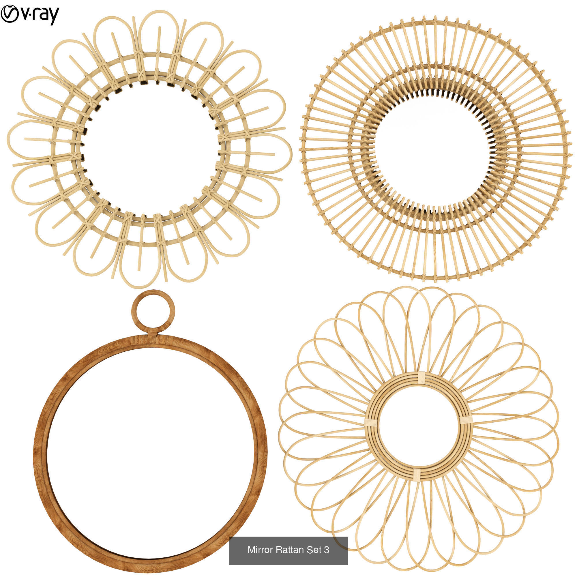 Furniture collection hanging rattan and bamboo furniture set 3 _78