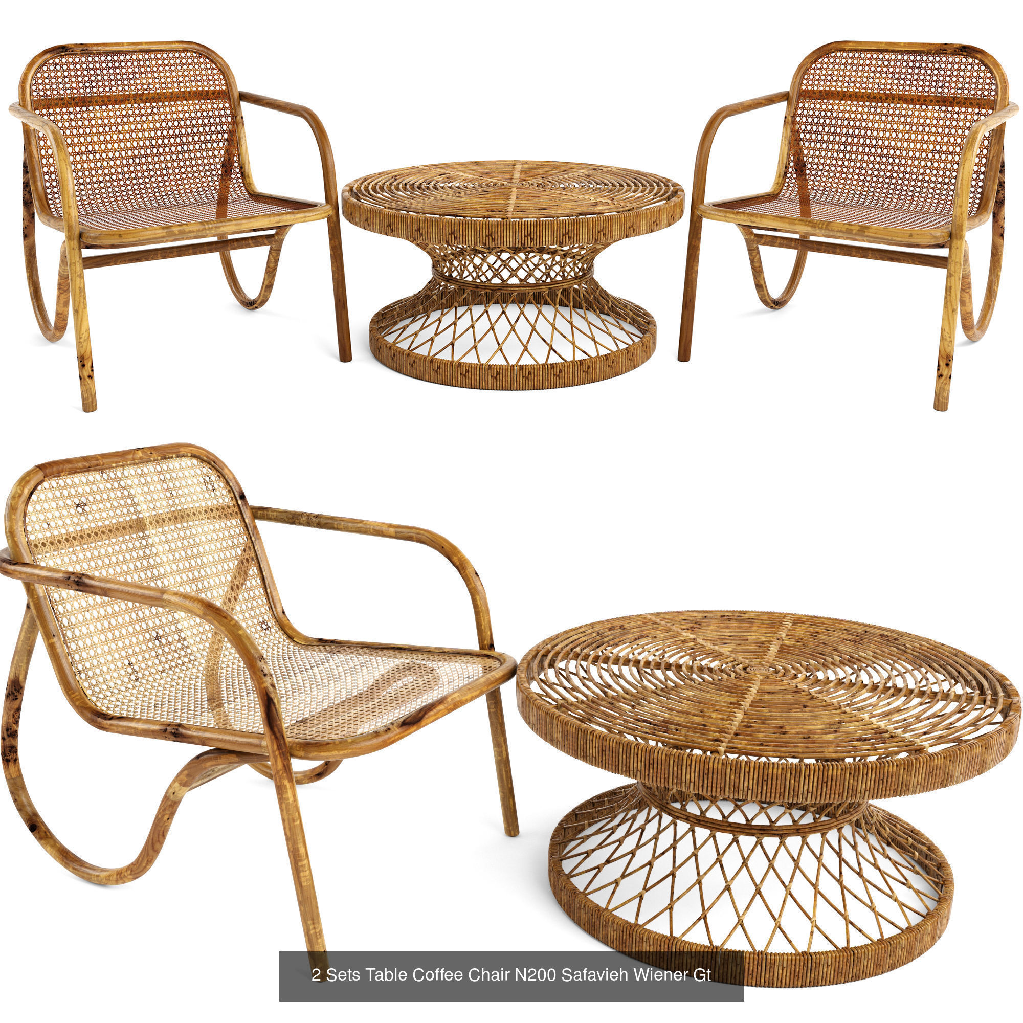 Furniture collection hanging rattan and bamboo furniture set 3 _50