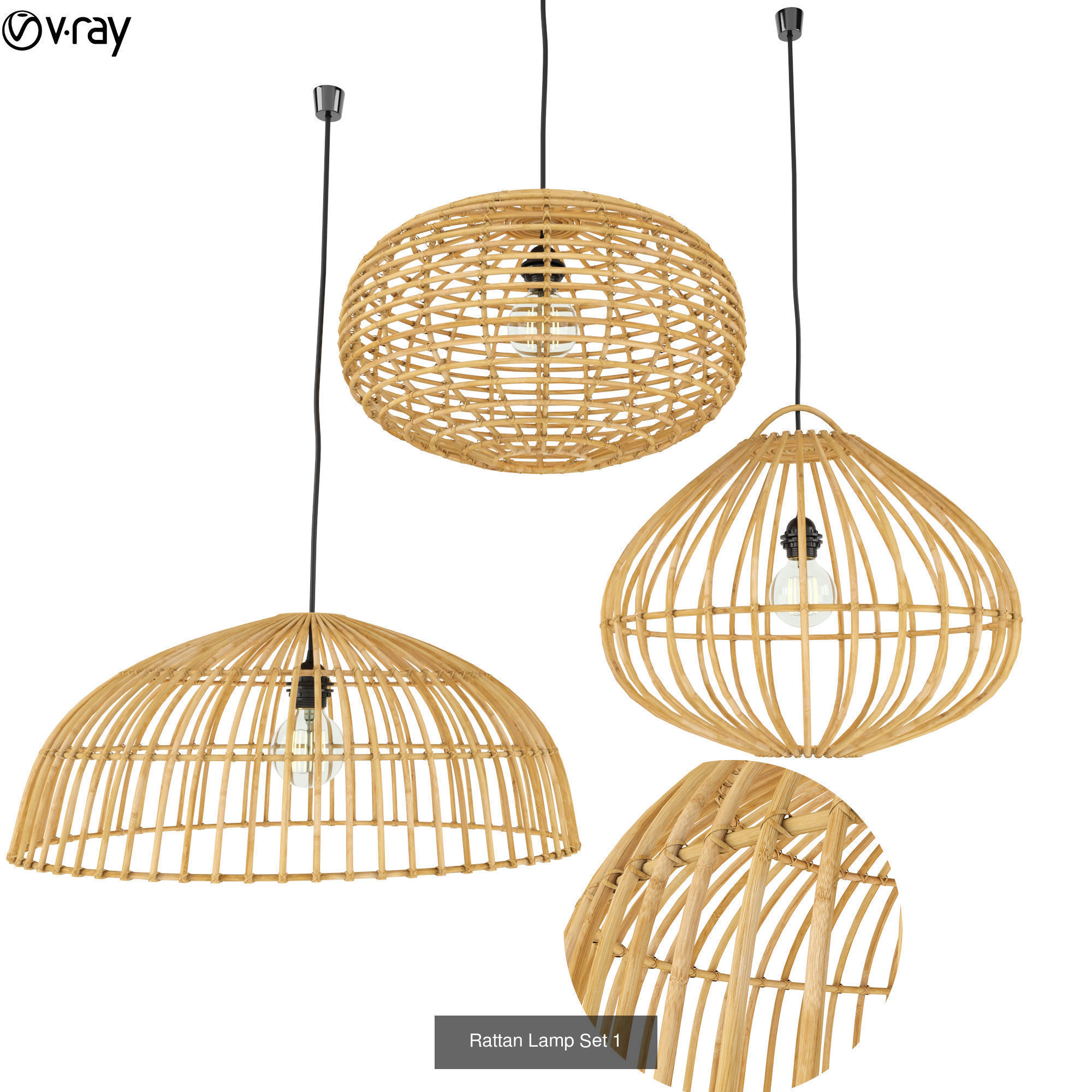 Furniture collection hanging rattan and bamboo furniture set 3 _79